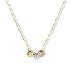 Sieraden Veerman Juwelen Collection | Gouden Collier Met Hanger Tricolor