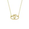 Sieraden Just Franky | Vintage Double Open Heart Necklace