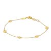 Sieraden Veerman Juwelen Collection | Gouden Armband Met Plaatjes