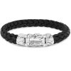 Sieraden Buddha To Buddha | Mangky Small Leather Black Armband