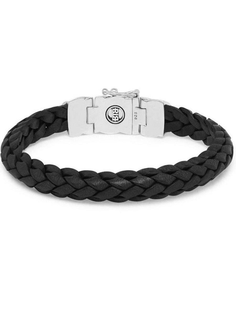 Sieraden Buddha To Buddha | Mangky Small Leather Black Armband