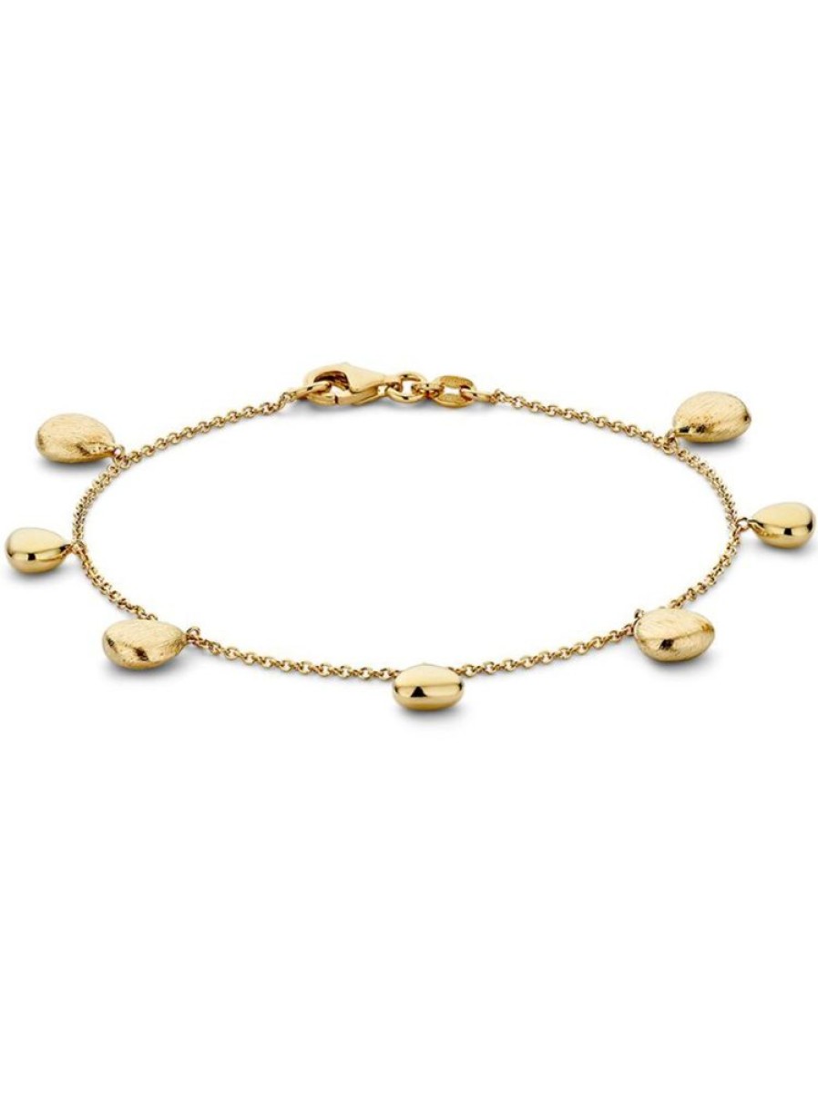 Sieraden Veerman Juwelen Collection | Geelgouden Armband Met Elementen