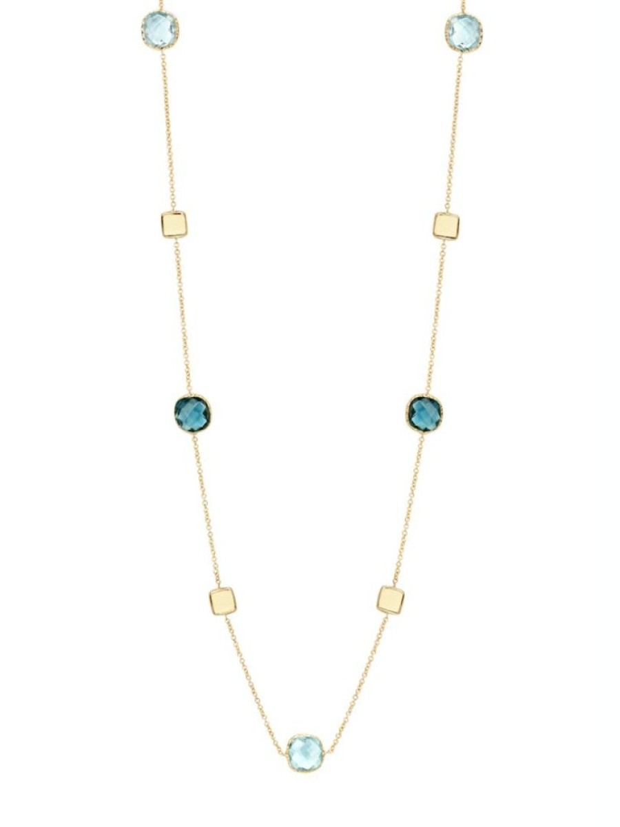 Sieraden Veerman Juwelen Collection | Collier Met London Blue Topaas