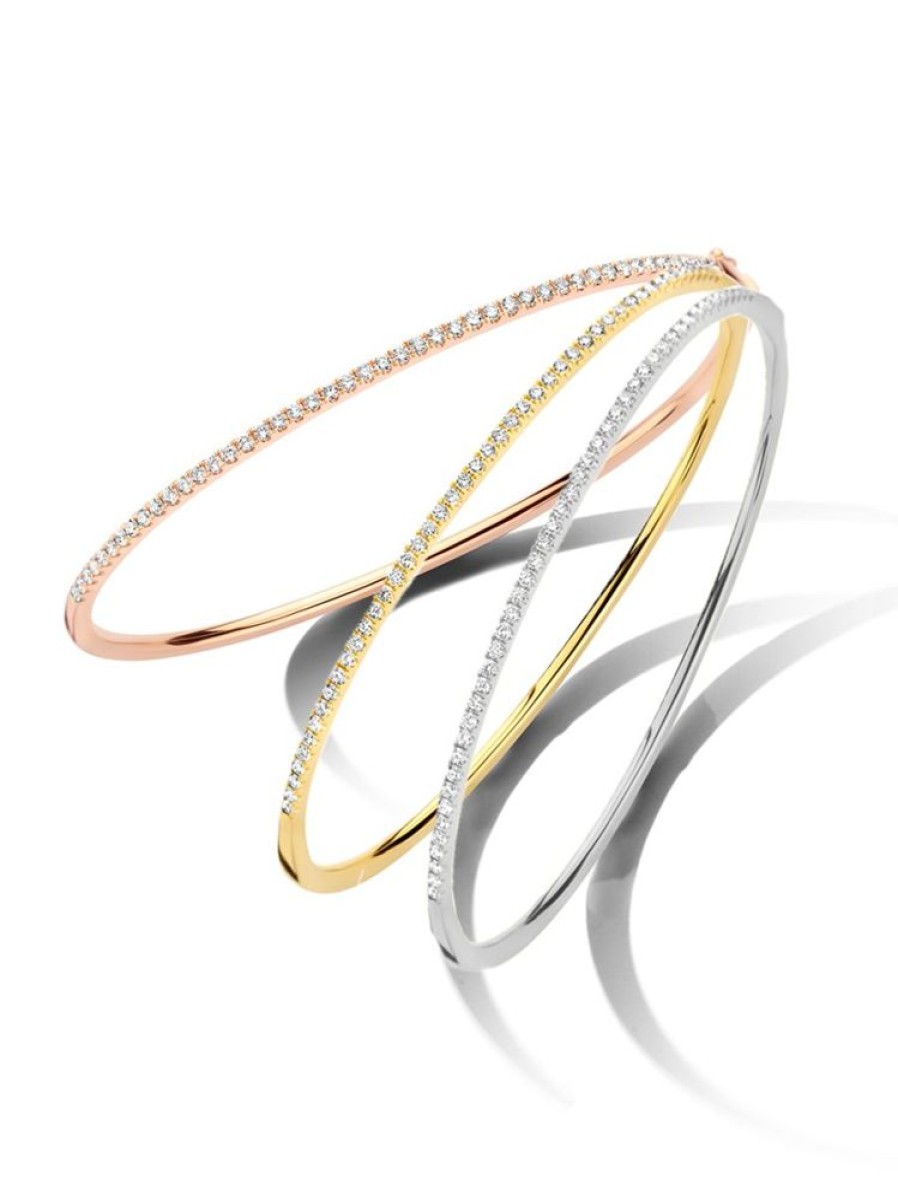 Sieraden Veerman Juwelen Collection | Rosegouden Bangle Met Briljant 0,53Crt