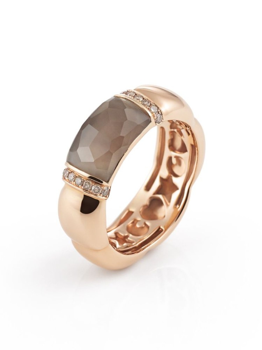 Sieraden Al Coro | La Piazza Ring Smokey Quartz Nr480Sqr