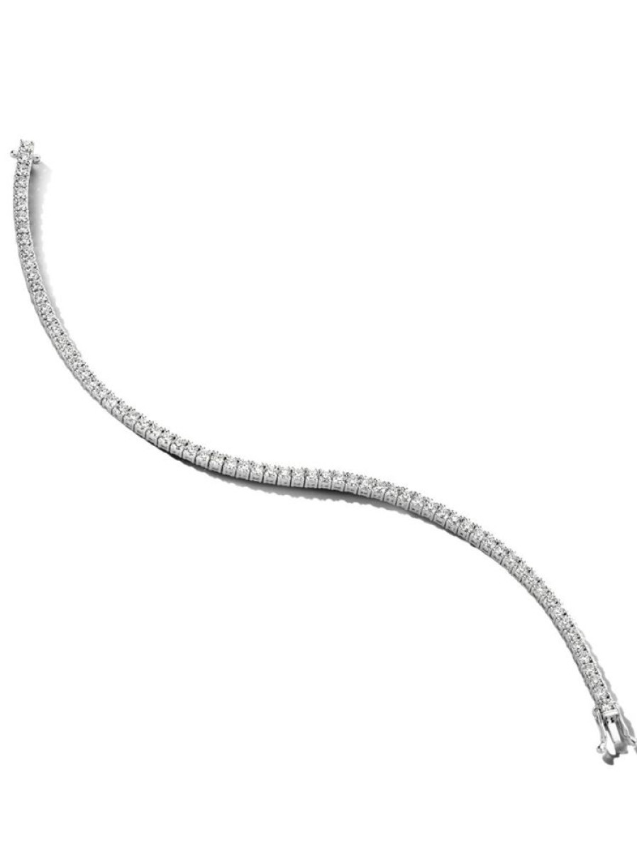 Sieraden Veerman Juwelen Collection | Platina Tennisarmband 3.87Ct.