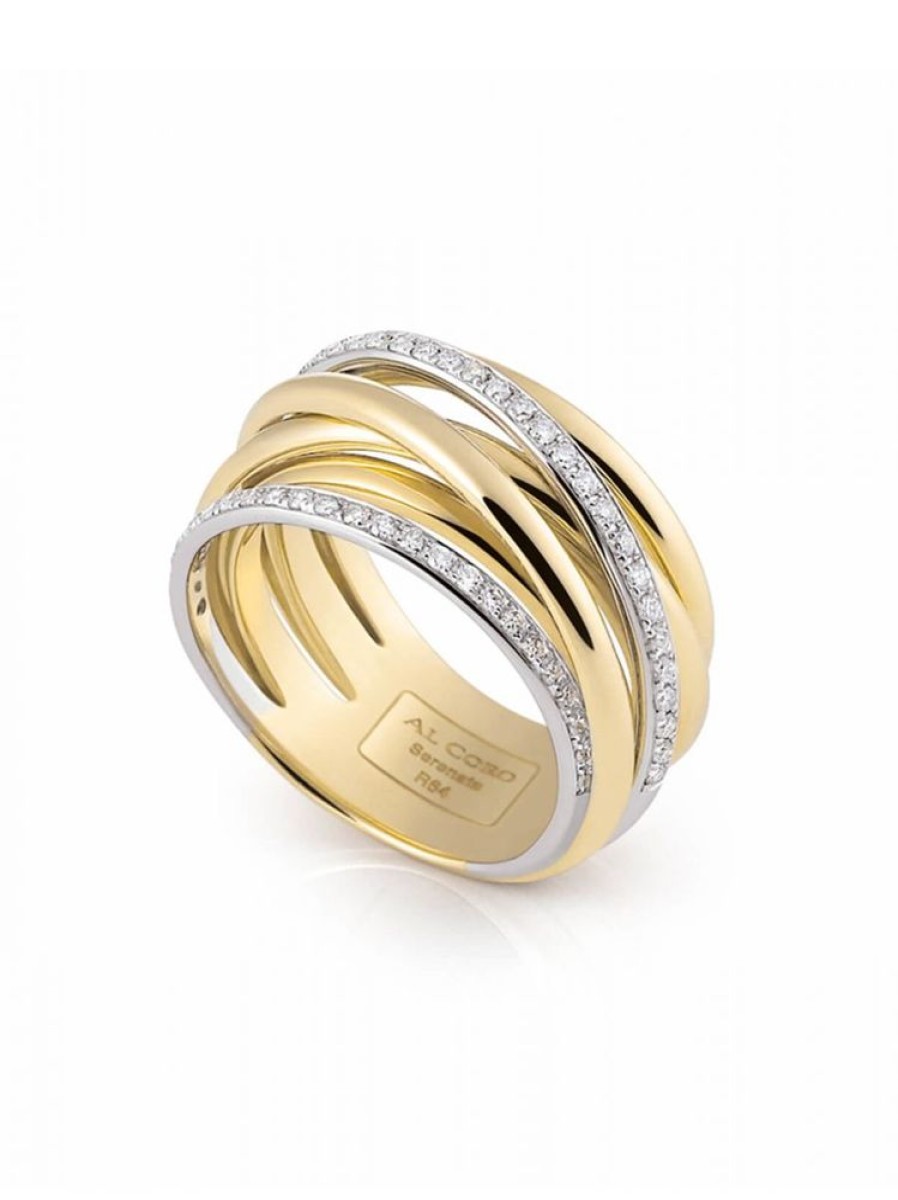 Sieraden Al Coro | Serenata Geelgouden Ring - R6406G