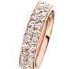 Sieraden Veerman Juwelen Collection | Rosegouden Ring Pave Met Diamant