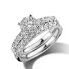 Sieraden Veerman Juwelen Collection | Witgouden Ringenset Met Diamant 1,02Crt.