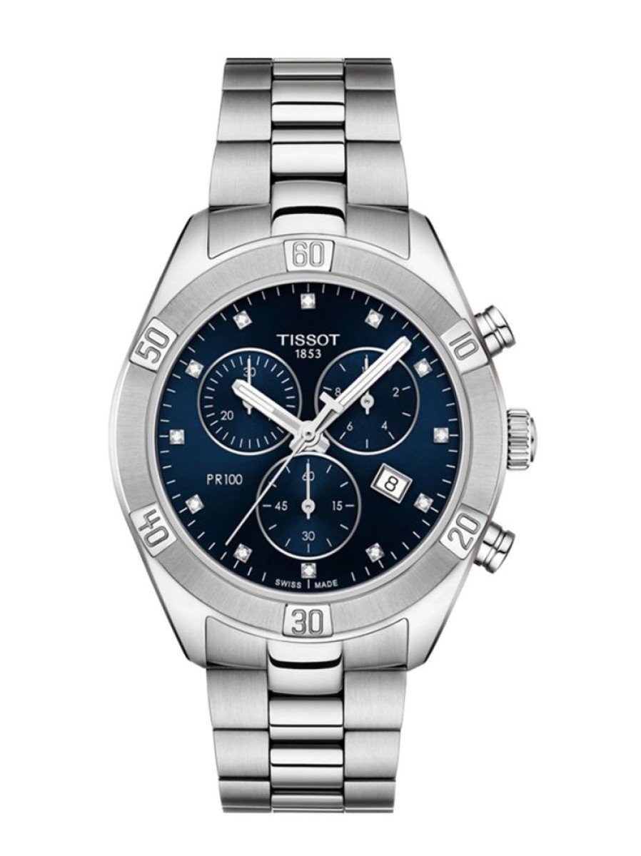 Horloges Tissot | T1019171104600 - Pr 100 Sport Chic Chronograph