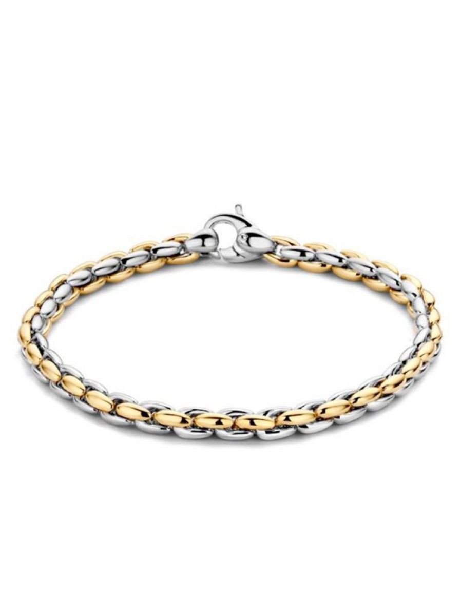 Sieraden Veerman Juwelen Collection | Gouden Bicolor Armband