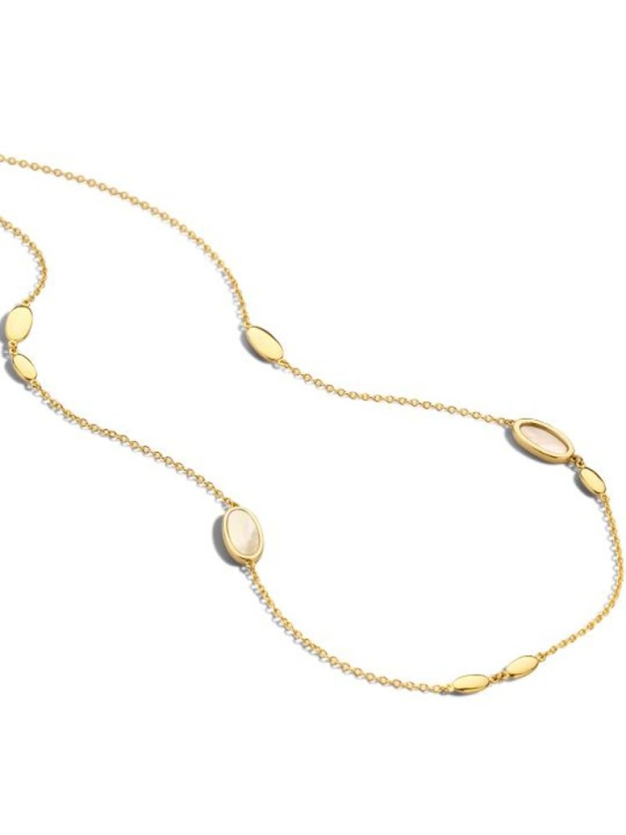 Sieraden Veerman Juwelen Collection | Gouden Collier Met Parelmoer