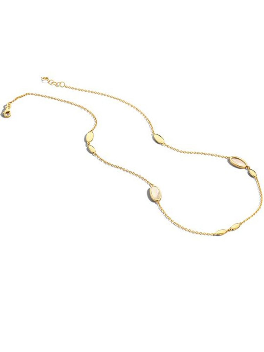 Sieraden Veerman Juwelen Collection | Gouden Collier Met Parelmoer