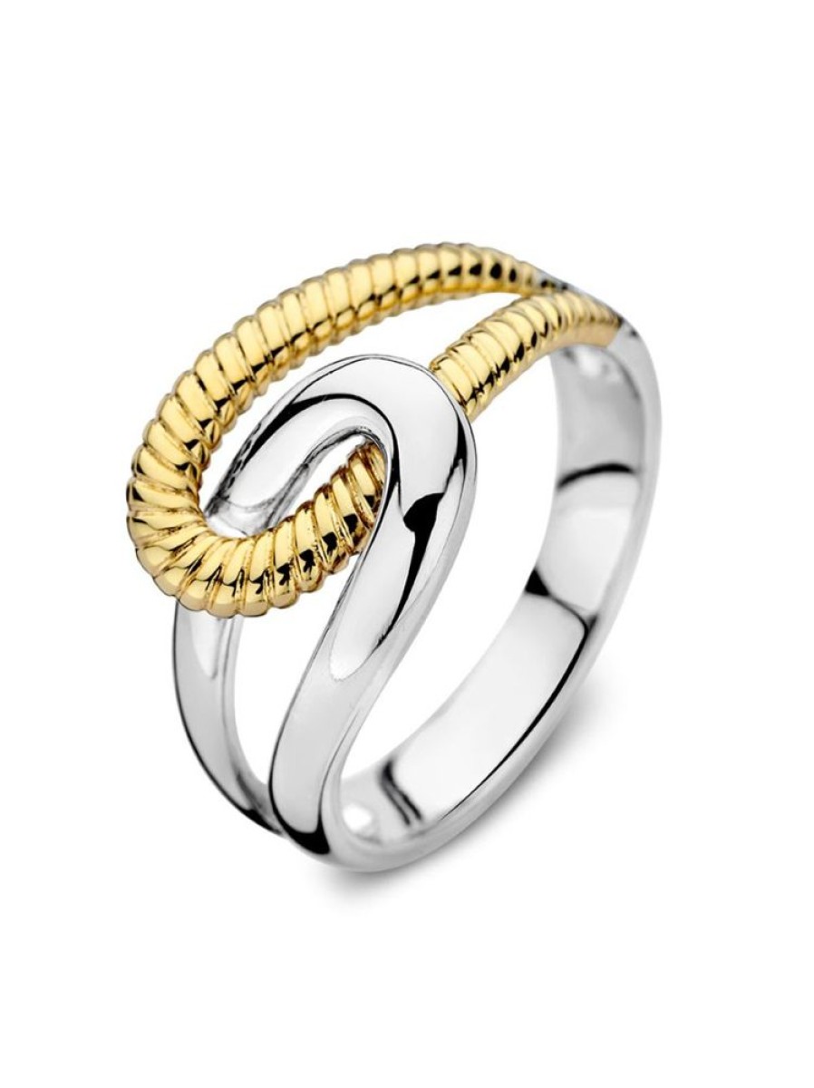 Sieraden Veerman Juwelen Collection | Ring Zilver Met Goud