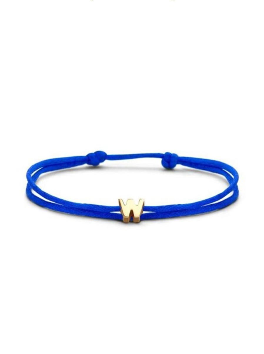 Sieraden Just Franky | Capital Bracelet Cord 1 Letter