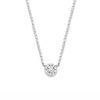 Sieraden Veerman Juwelen Collection | Witgouden Collier Met Diamant 0,15Crt.