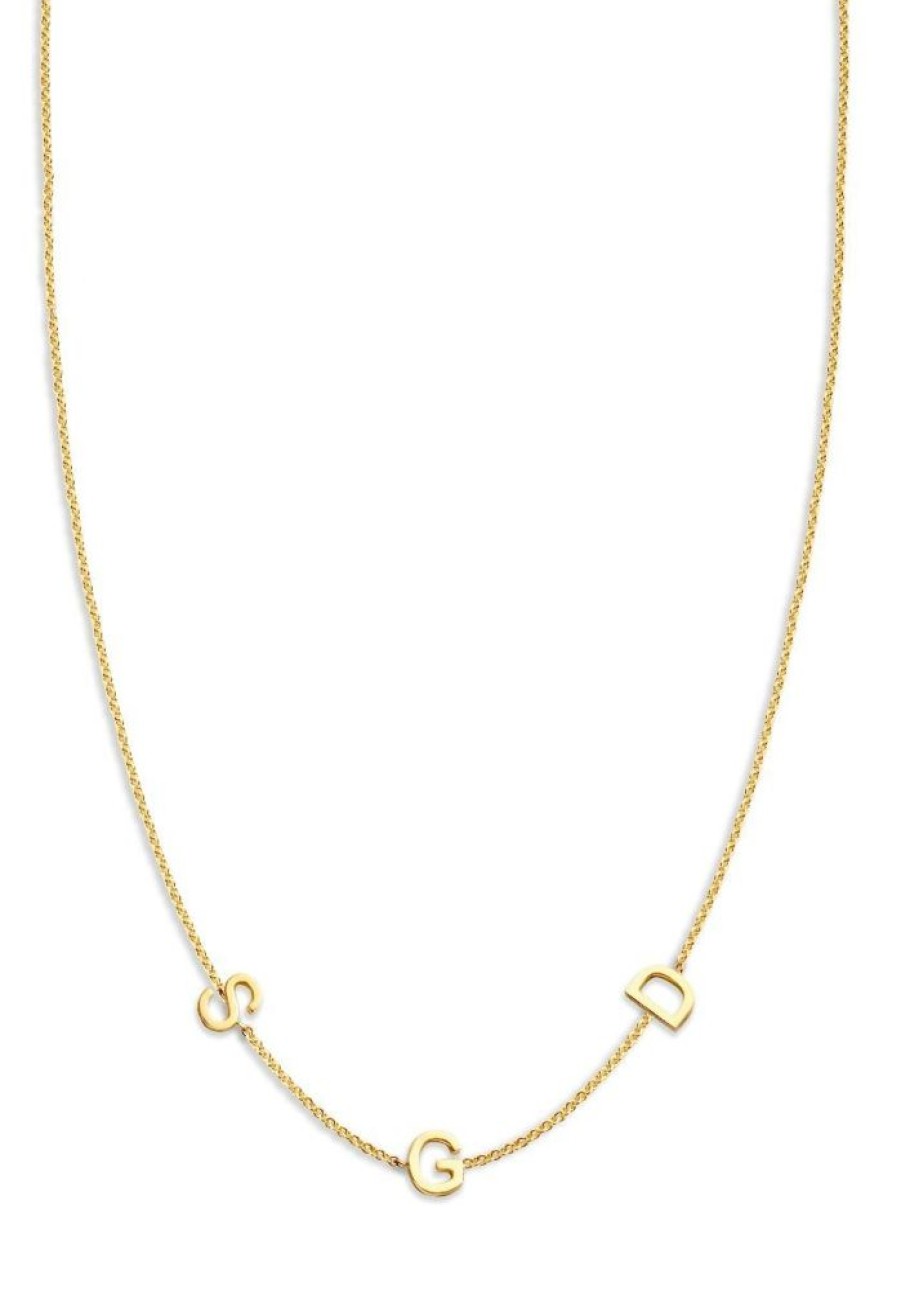 Sieraden Just Franky | Love Letter Necklace 3 Initials