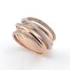 Sieraden Al Coro | Serenata Bicolor Ring Met Briljant - R6405Bd