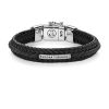 Sieraden Buddha To Buddha | Nurul Small Leather Black Armband