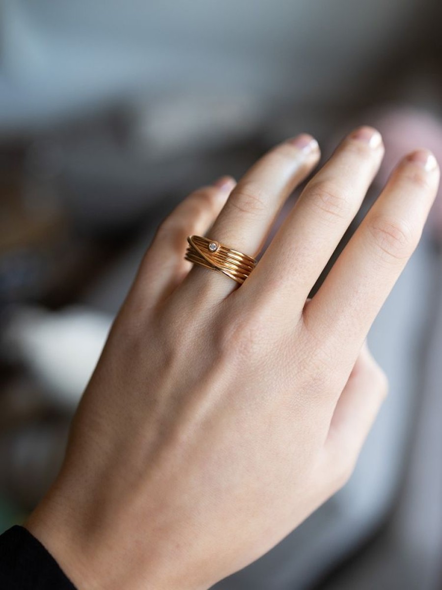 Sieraden Al Coro | Amori Ring Met Briljant