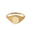 Sieraden Buddha To Buddha | Ellen Signet Gold Ring