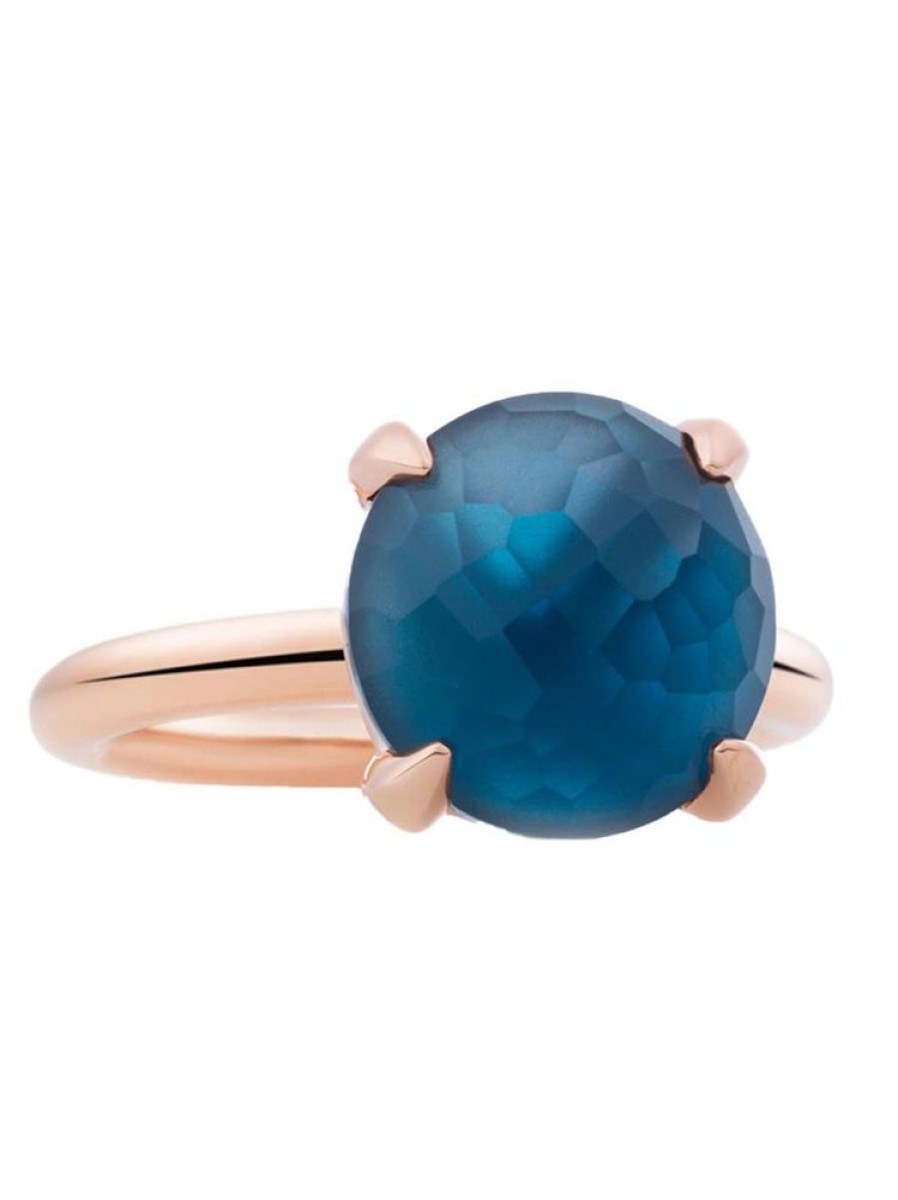 Sieraden BRON sieraden | Catch Ring Met London Blue Topaas 8Rr4783Tlr