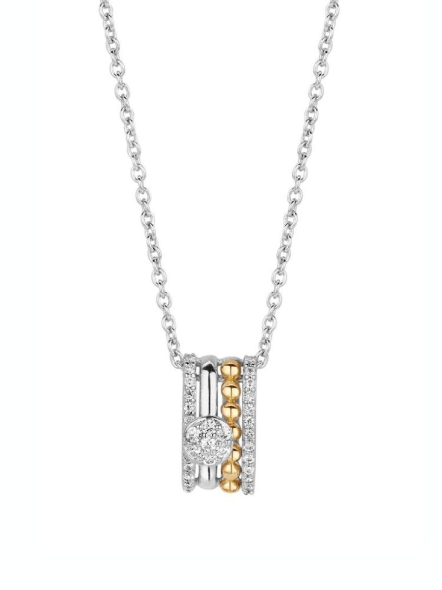 Sieraden Veerman Juwelen Collection | Collier Zilver Met 14K Goud