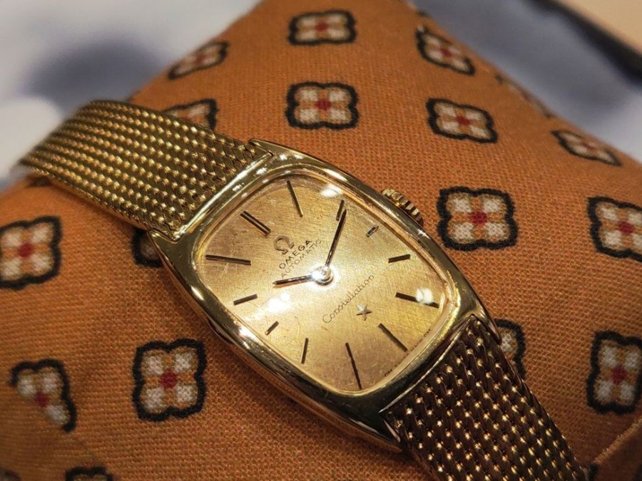 Horloges Vintage Collection | Geelgouden Omega Constellation 18K