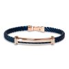 Sieraden Borsari | Stalen Armband Met Rosegoud Br-Or18Cto