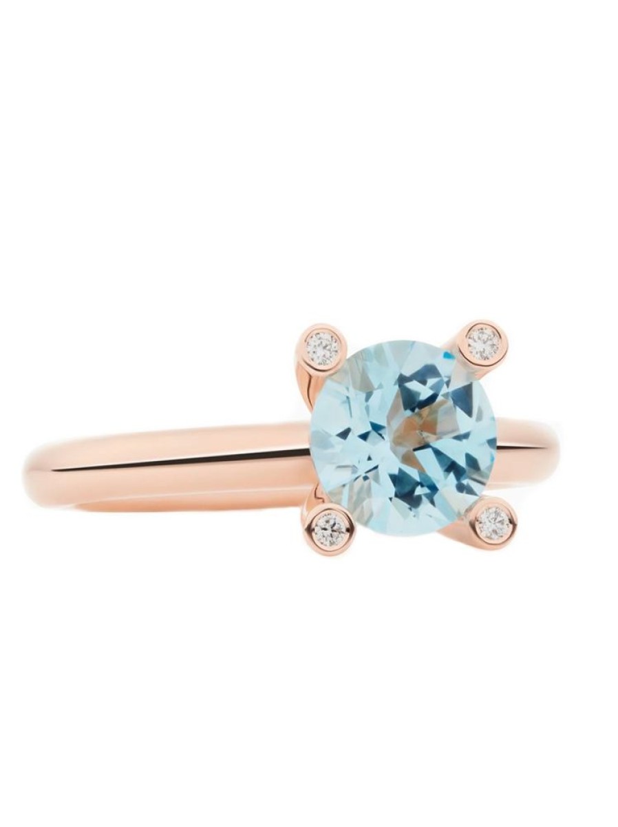 Sieraden BRON sieraden | Phlox Ring Met Blauw Topaas