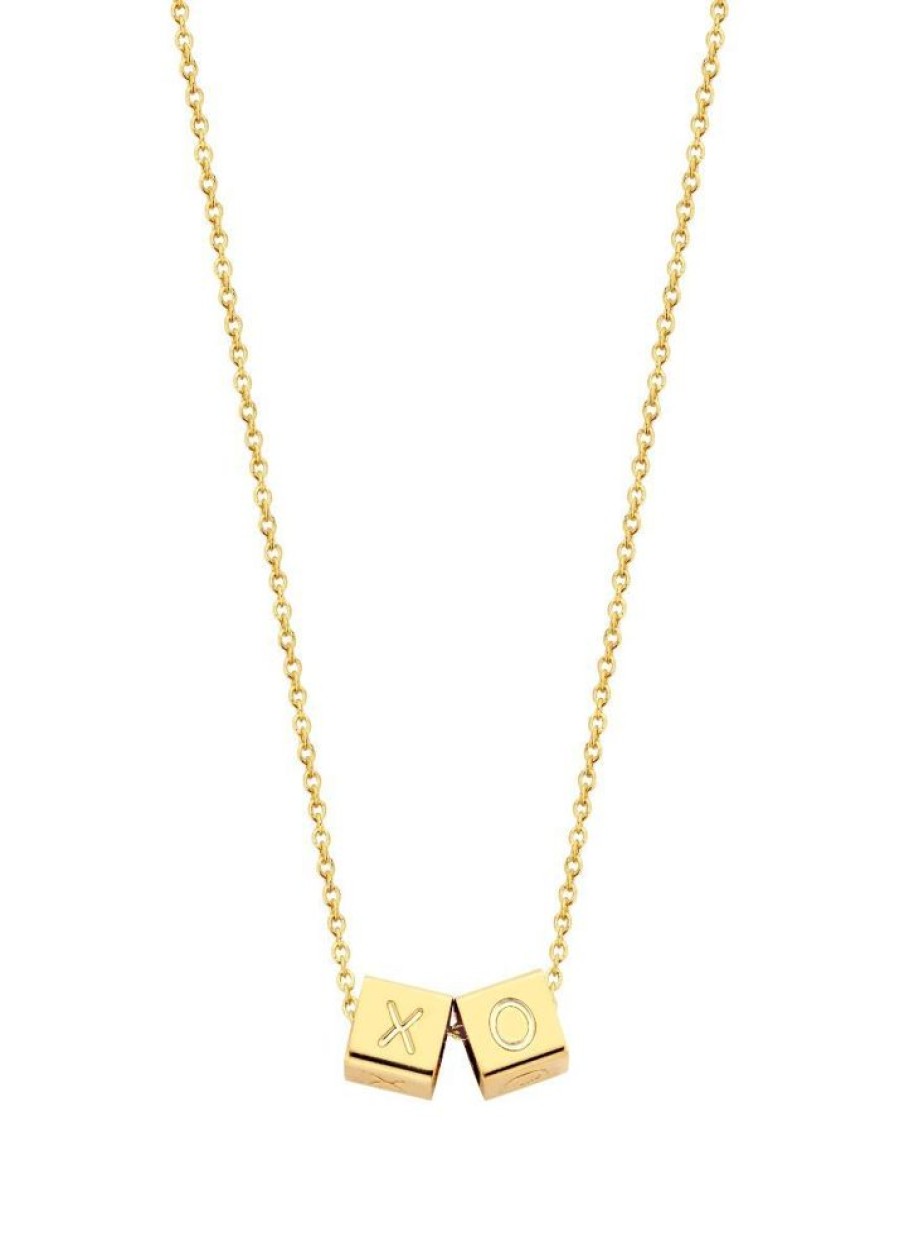 Sieraden Just Franky | Necklace 2 Cubes