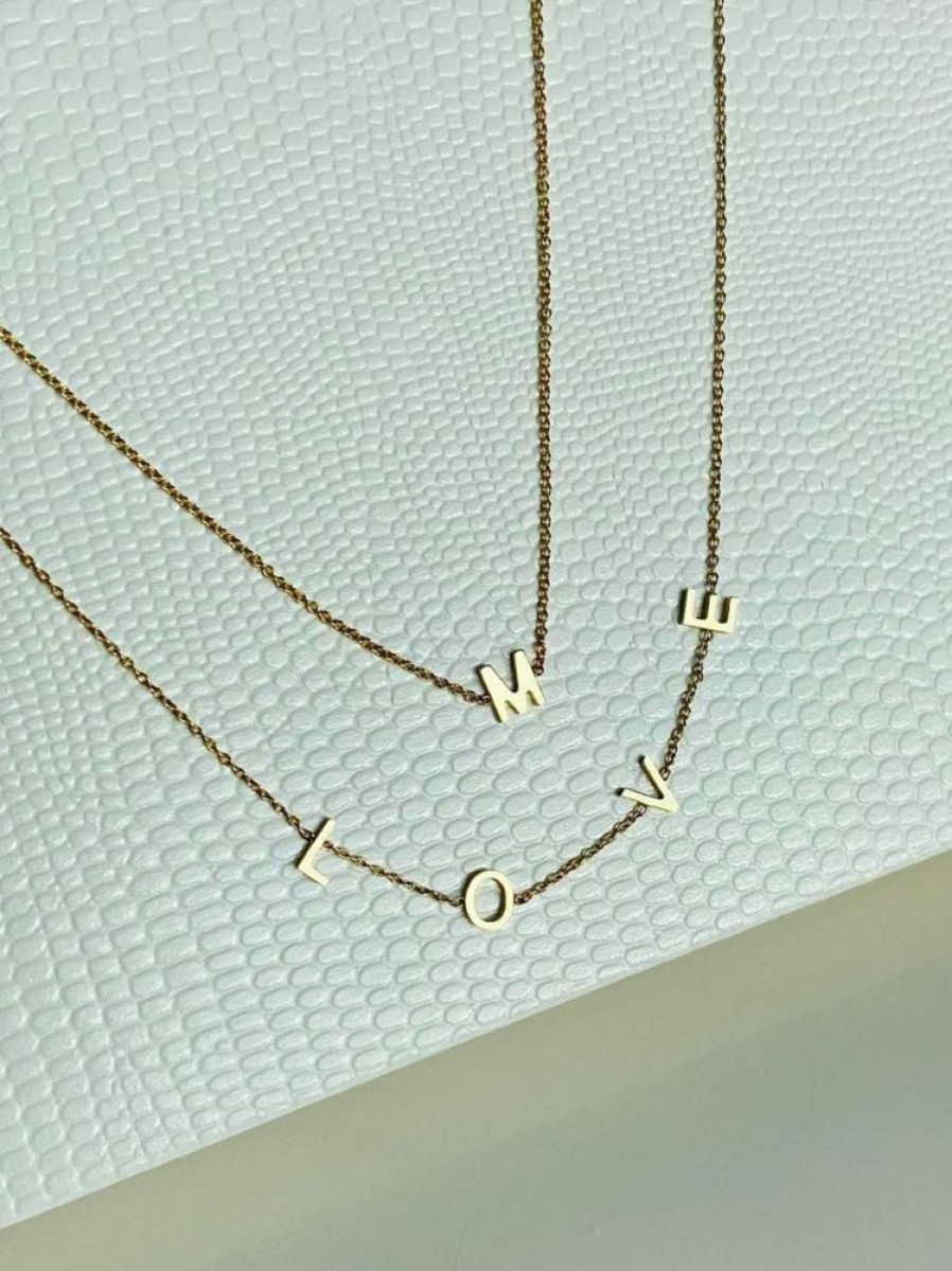 Sieraden Just Franky | Love Letter Necklace 1 Initial