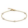 Sieraden Veerman Juwelen Collection | Armband Geelgoud Briljant 0.25 Crt.