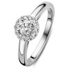 Sieraden Veerman Juwelen Collection | Witgouden Entourage Ring Met Diamant 0,45Crt.