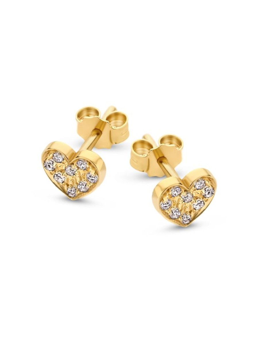 Sieraden Just Franky | Treasure Heart Diamond Earrings