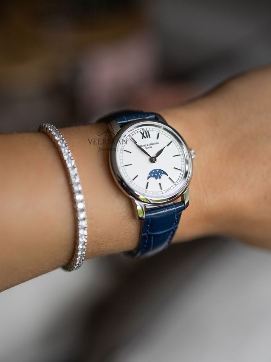 Horloges Frederique Constant | Fc-206Sw1S6 Slimline Ladies Moonphase