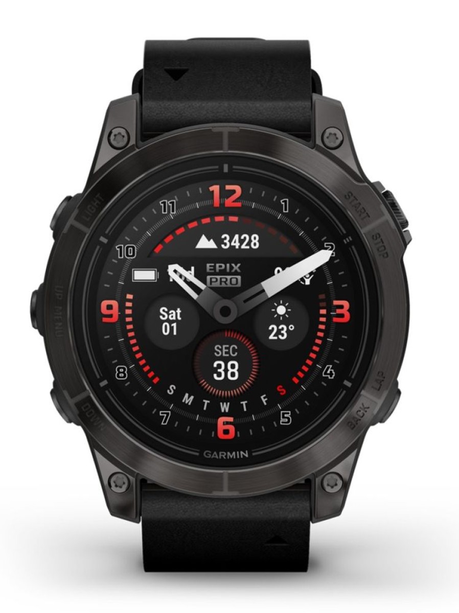 Horloges Garmin | Epix 2 Pro 010-02803-30 47Mm Leer