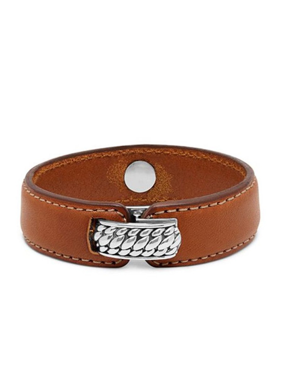 Sieraden Buddha To Buddha | Anggun Leather Brown Armband