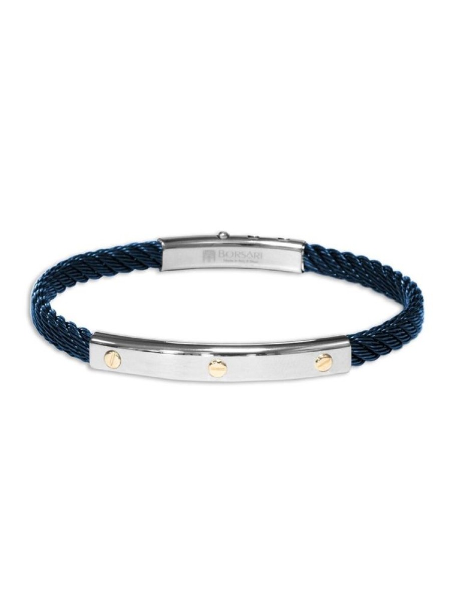 Sieraden Borsari | Stalen Armband Met Rosegoud Br-Sk18D