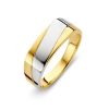 Sieraden Veerman Juwelen Collection | Bicolor Herenring Goud