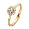 Sieraden Veerman Juwelen Collection | Geelgouden Entourage Ring Met Diamant 0.43Crt.