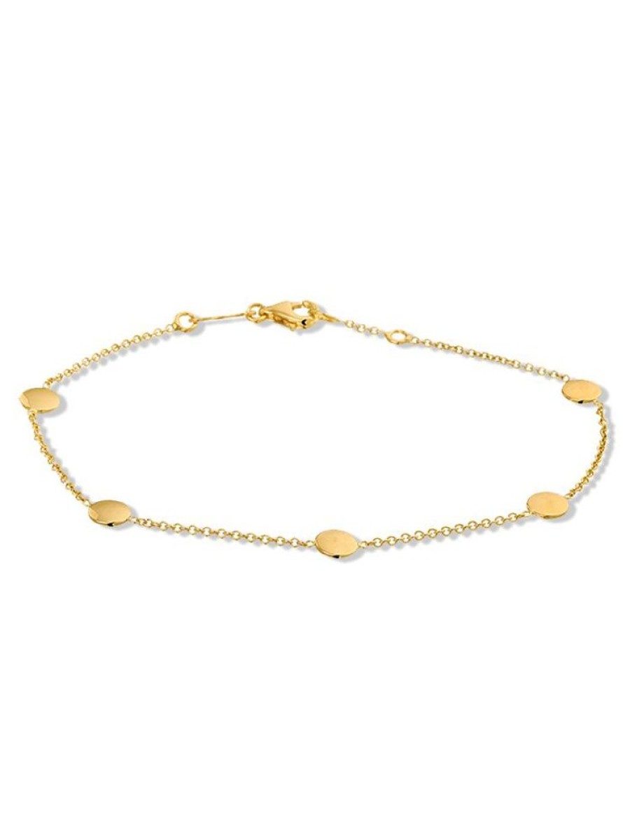 Sieraden Veerman Juwelen Collection | Gouden Armband Met Plaatjes 5Mm