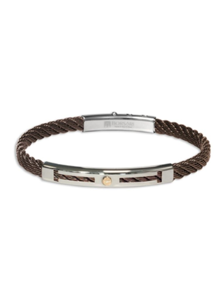 Sieraden Borsari Gioielli | Stalen Armband Met Rosegoud Br-Sk07A