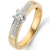 Sieraden Veerman Juwelen Collection | Gouden Ring Met Diamant 0.29 Crt