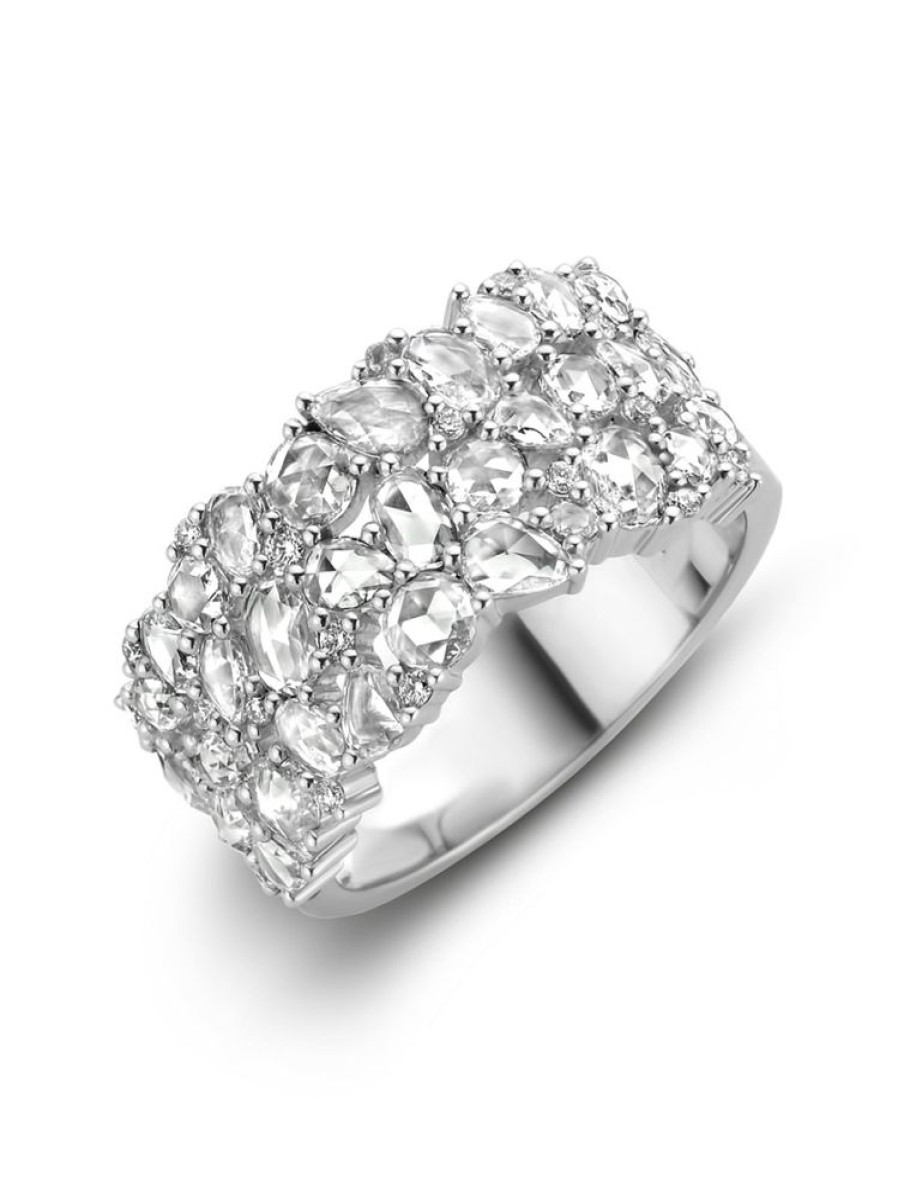 Sieraden Roos 1835 | Jackie Collection Witgouden Ring Met Diamant