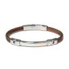 Sieraden Borsari | Stalen Armband Met Rosegoud Br-Sk07Esn