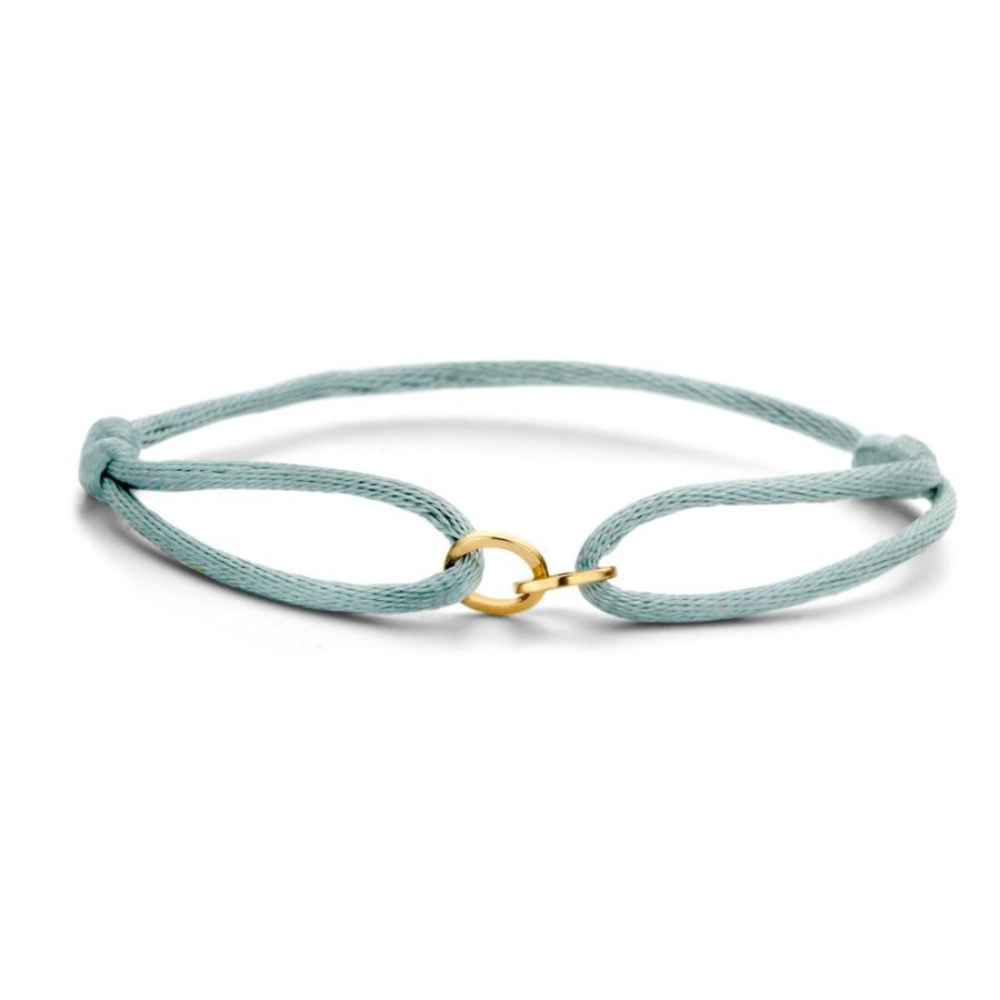 Sieraden Just Franky | Iconic Bracelet Double Open Circle Cord