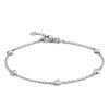 Sieraden Veerman Juwelen Collection | Armband Witgoud Briljant 0.25 Crt.