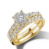 Sieraden Veerman Juwelen Collection | Geelgouden Ringensetmet Diamant 1,02Crt.