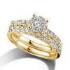 Sieraden Veerman Juwelen Collection | Geelgouden Ringenset Met Diamant 0,84Crt.